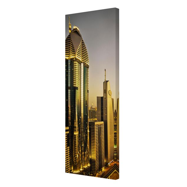 Tavlor arkitektur och skyline Golden Dubai