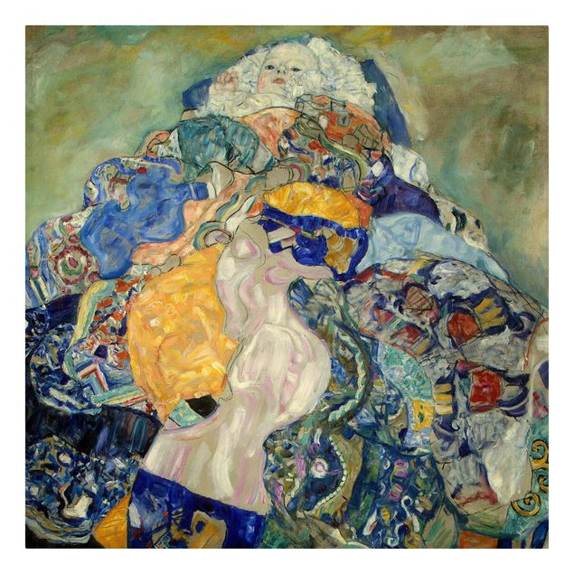 Canvastavlor konstutskrifter Gustav Klimt - Baby (cradle)