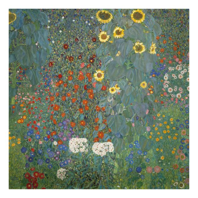 Konstutskrifter Gustav Klimt - Garden Sunflowers