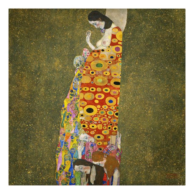 Tavlor naken och erotik Gustav Klimt - Hope II