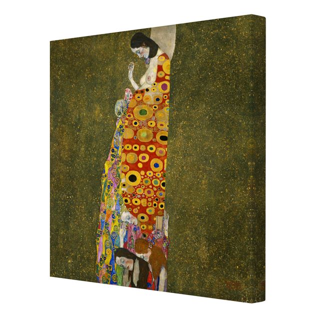 Canvastavlor konstutskrifter Gustav Klimt - Hope II