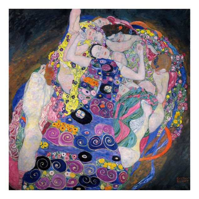 Tavlor naken och erotik Gustav Klimt - The Virgin