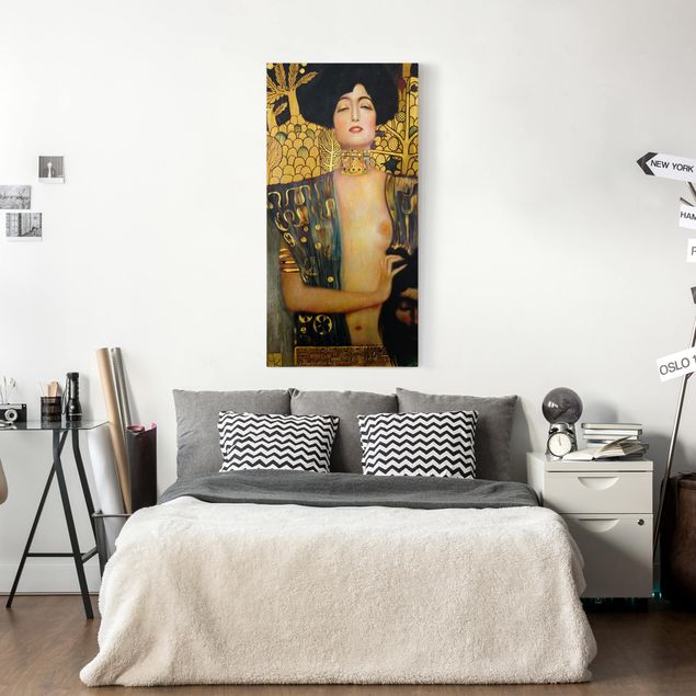 Canvastavlor hundar Gustav Klimt - Judith I