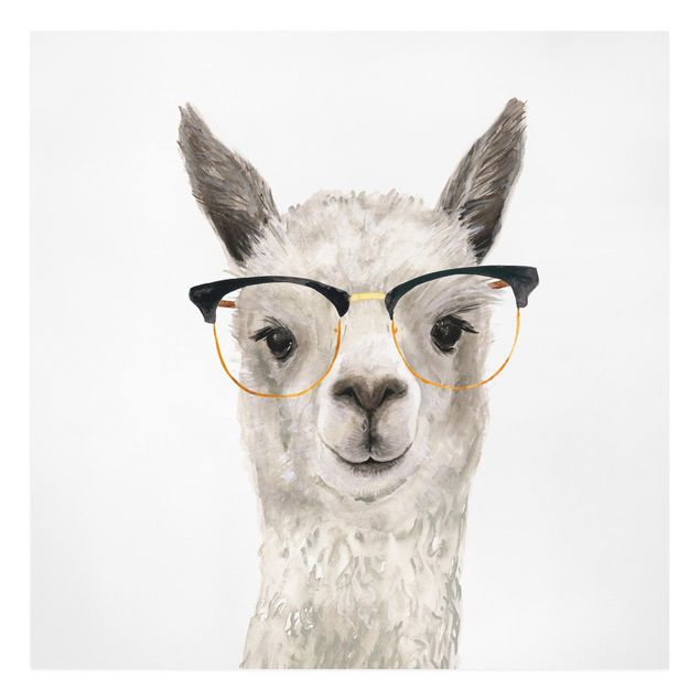Tavlor djur Hip Lama With Glasses I