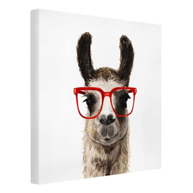 Tavlor modernt Hip Lama With Glasses II