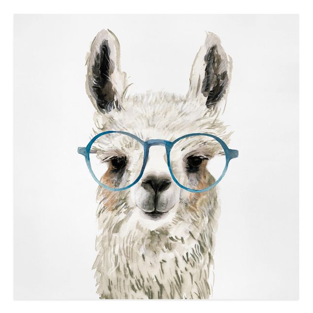 Tavlor djur Hip Lama With Glasses III