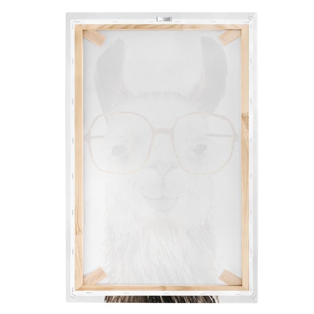 Canvastavlor Hip Lama With Glasses IV