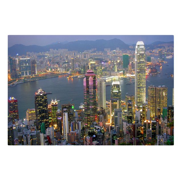 Tavlor arkitektur och skyline Hong Kong Skyline