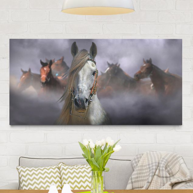Kök dekoration Horses in the Dust