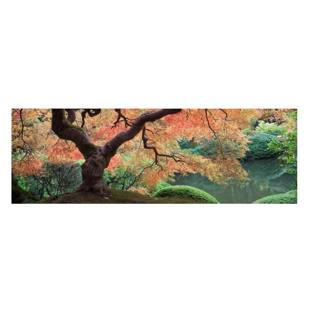 Canvastavlor skogar Japanese Garden