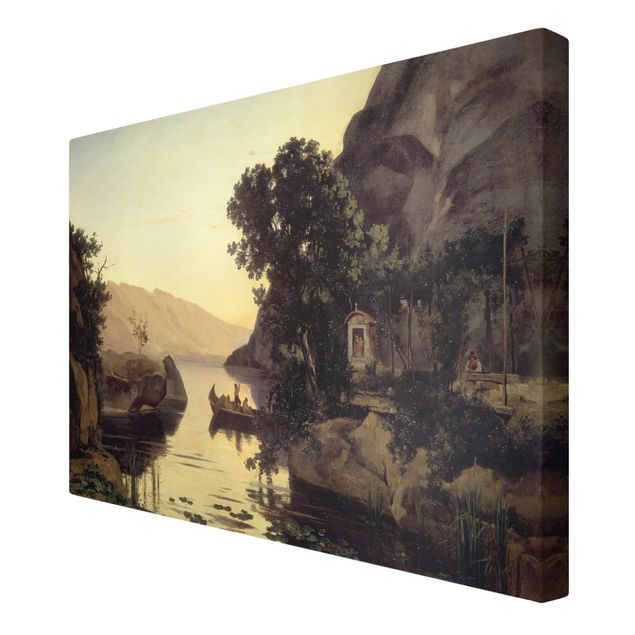 Tavlor landskap Jean-Baptiste Camille Corot - Landscape near Riva at Lake Garda