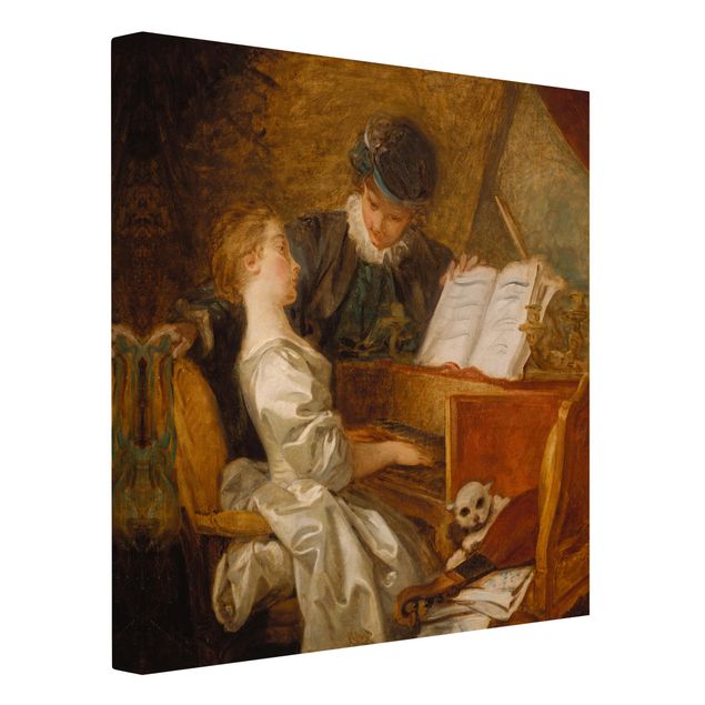 Konststilar Jean Honoré Fragonard - The Piano Lesson
