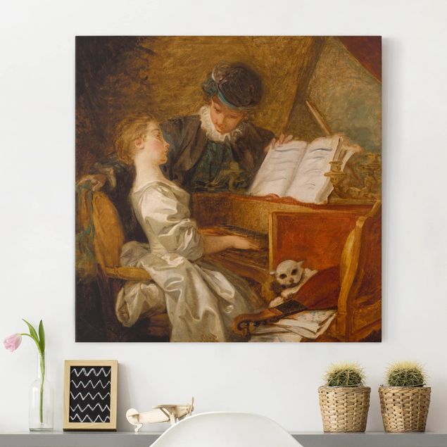 Kök dekoration Jean Honoré Fragonard - The Piano Lesson