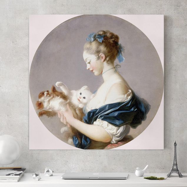 Kök dekoration Jean Honoré Fragonard - Girl playing with a Dog and a Cat