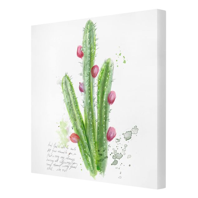 Tavlor Cactus With Bibel Verse II