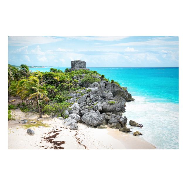 Tavlor hav Caribbean Coast Tulum Ruins