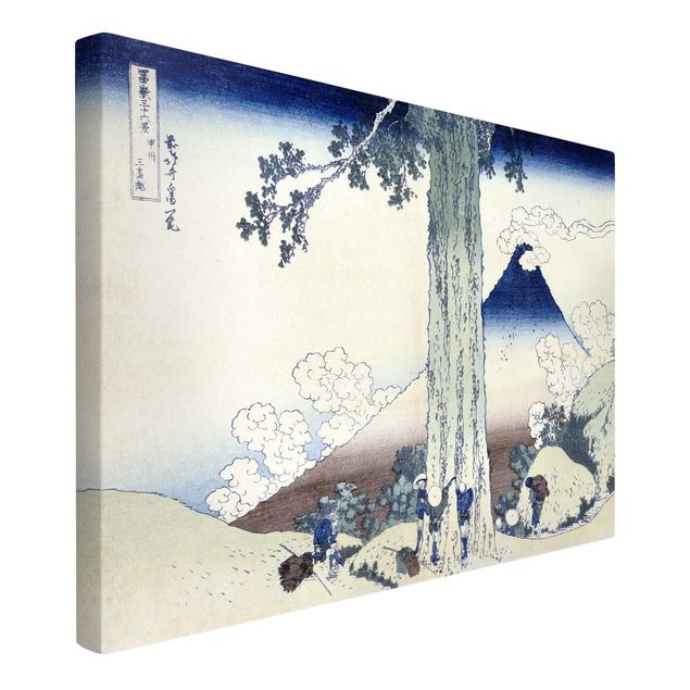Canvastavlor bergen Katsushika Hokusai - Mishima Pass In Kai Province