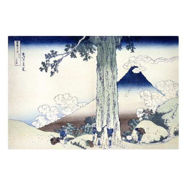 Tavlor bergen Katsushika Hokusai - Mishima Pass In Kai Province
