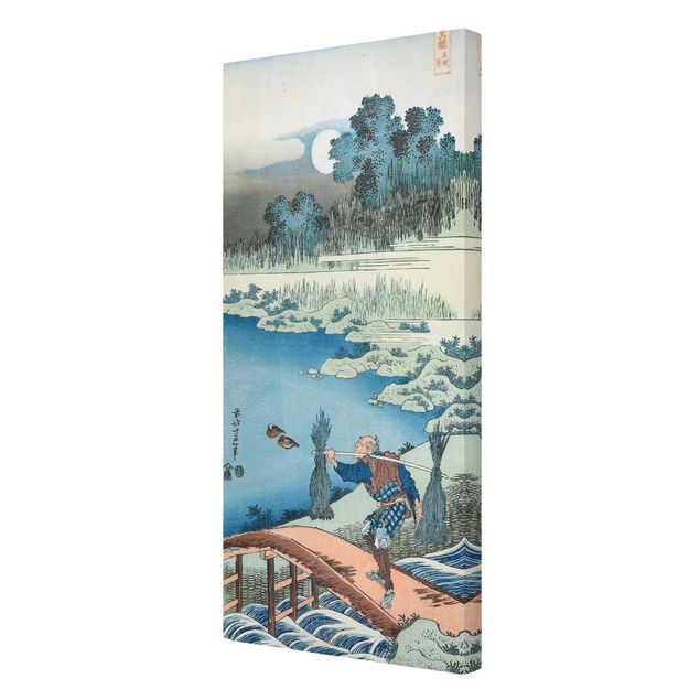 Canvastavlor landskap Katsushika Hokusai - Rice Carriers (Tokusagari)