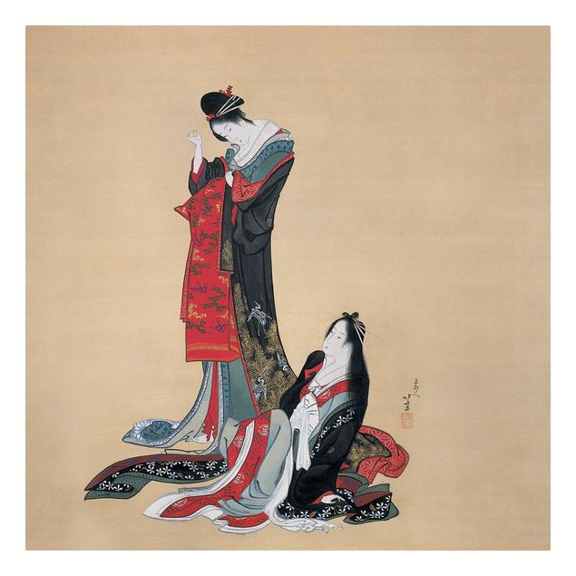 Tavlor konstutskrifter Katsushika Hokusai - Two Courtesans