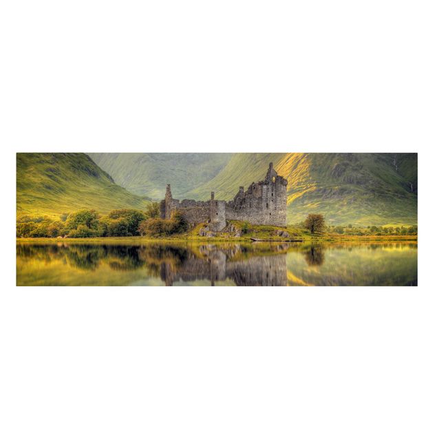 Canvastavlor landskap Kilchurn Castle in Scotland