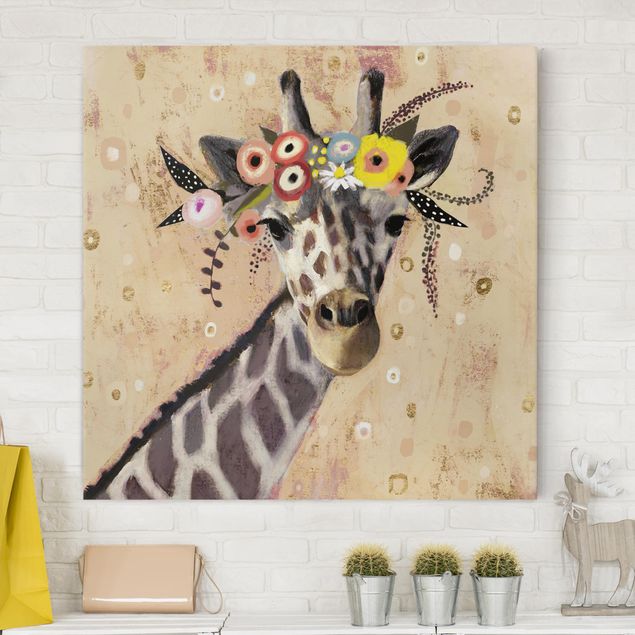 Kök dekoration Klimt Giraffe