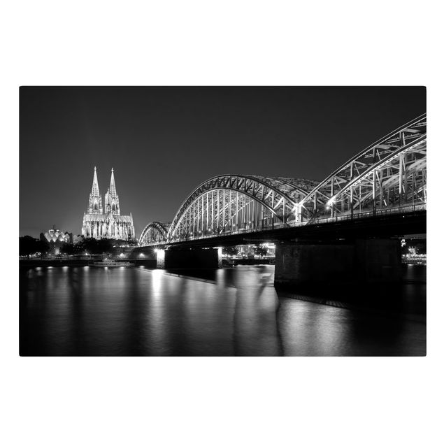 Tavlor arkitektur och skyline Cologne At Night II