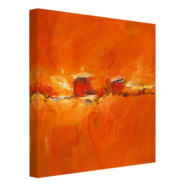 Canvastavlor abstrakt Composition In Orange