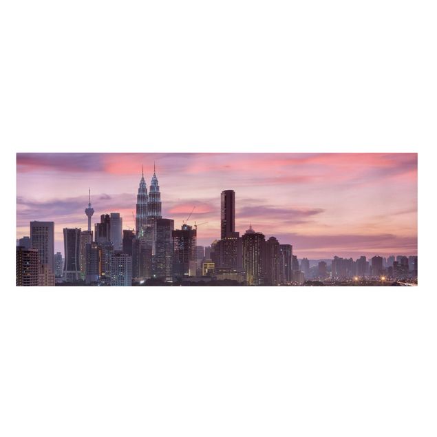 Tavlor arkitektur och skyline Kuala Lumpur