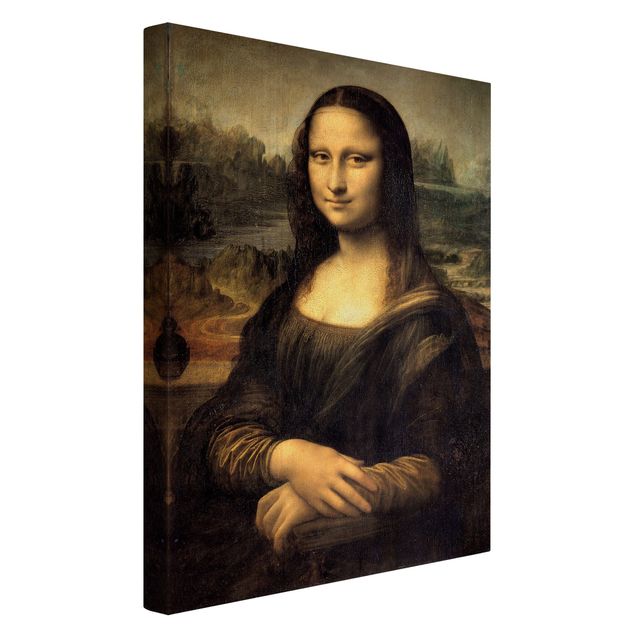 Canvastavlor Italien Leonardo da Vinci - Mona Lisa