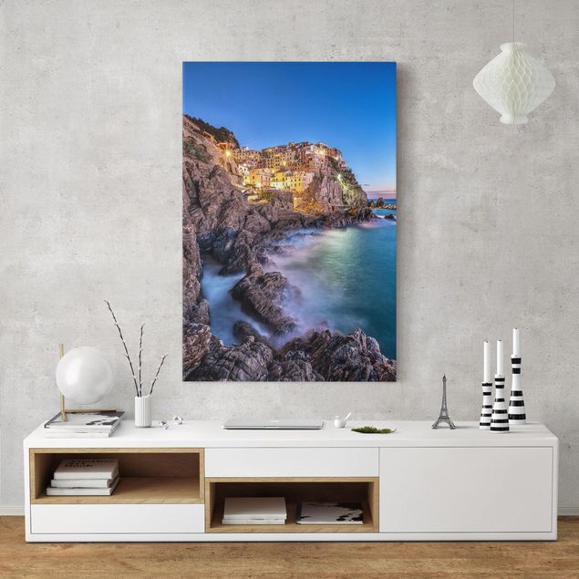 Canvastavlor Italien Manarola Cinque Terre