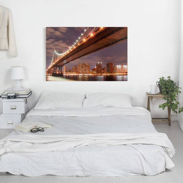 Canvastavlor New York Manhattan Bridge