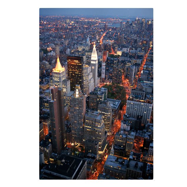 Tavlor arkitektur och skyline Manhattan Lights