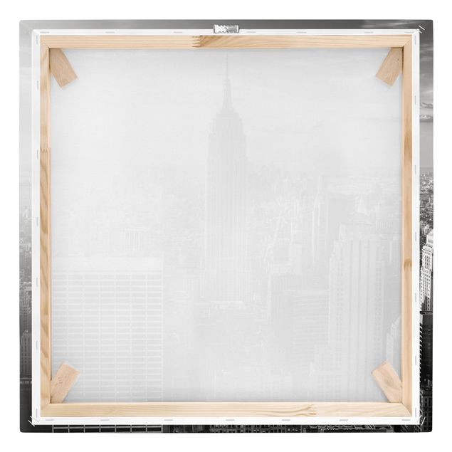 Tavlor svart och vitt Manhattan Skyline