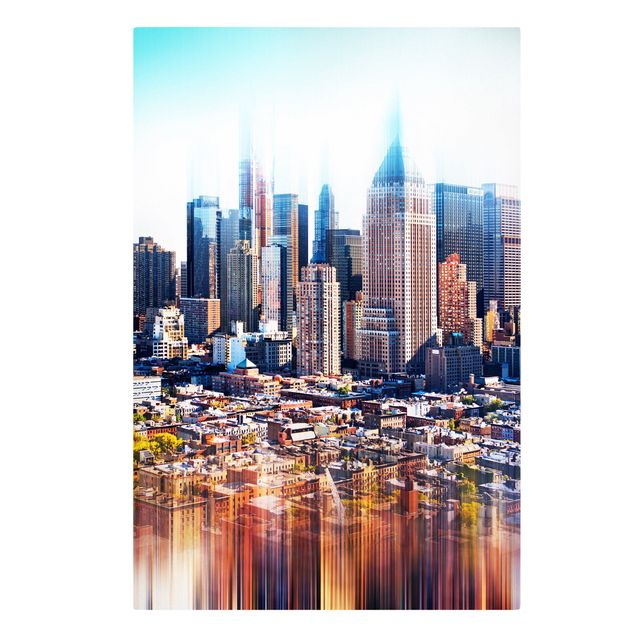 Tavlor arkitektur och skyline Manhattan Skyline Urban Stretch