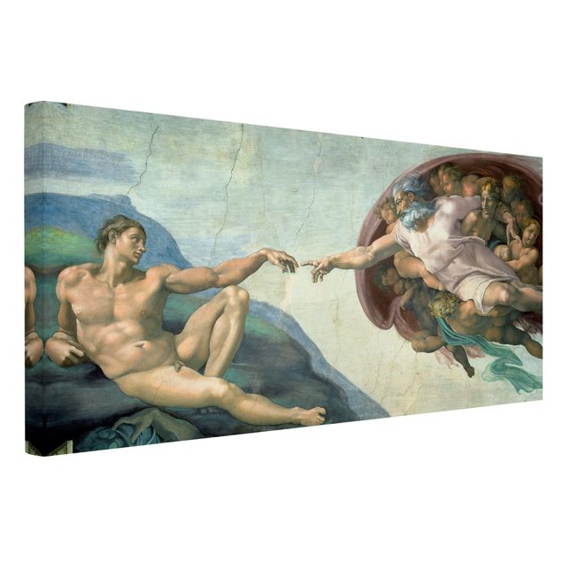 Canvastavlor konstutskrifter Michelangelo - The Sistine Chapel: The Creation Of Adam