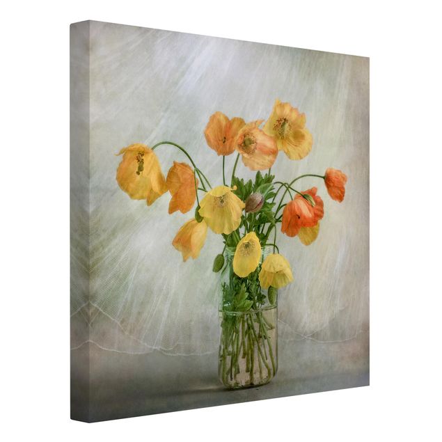 Canvastavlor blommor  Poppies in a Vase