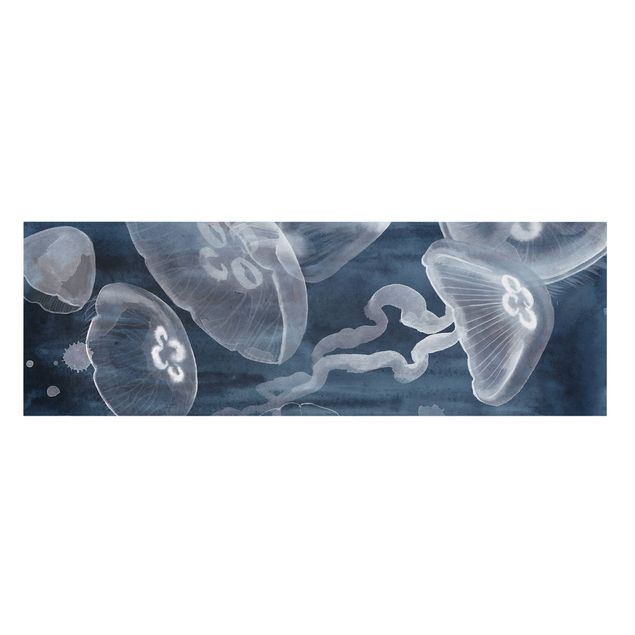 Tavlor blå Moon Jellyfish I