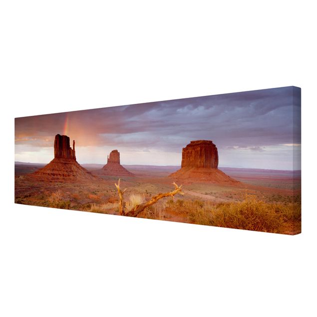 Canvastavlor landskap Monument Valley At Sunset