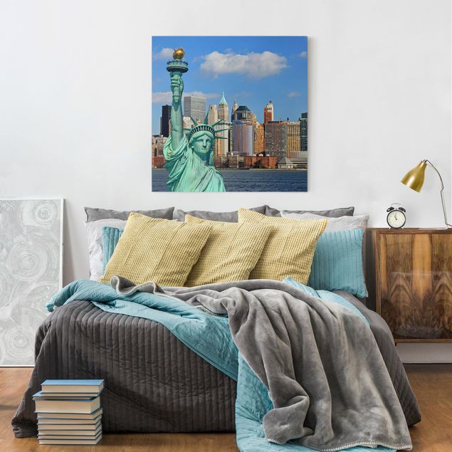 Canvastavlor New York New York Skyline