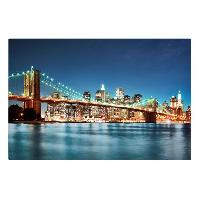 Tavlor 3D Nighttime Manhattan Bridge