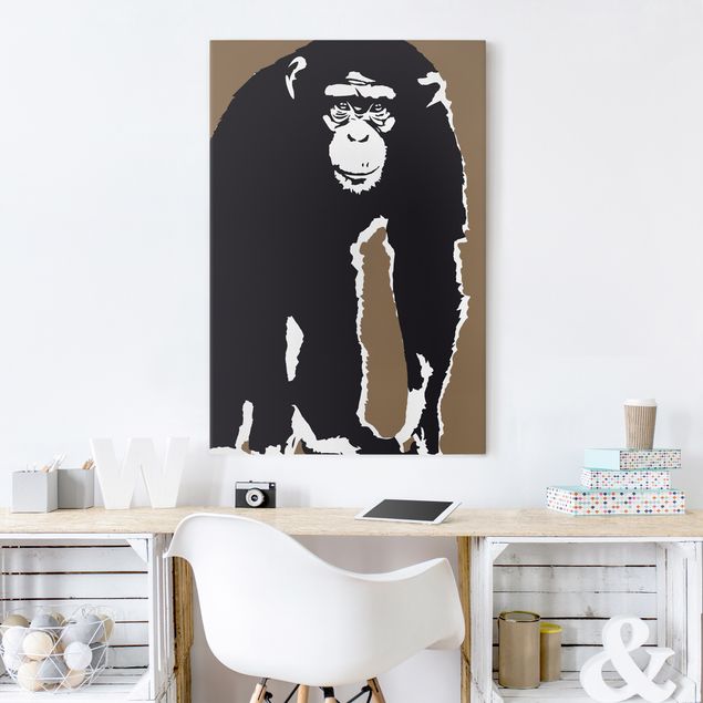 Tavlor djur Chimpanzee