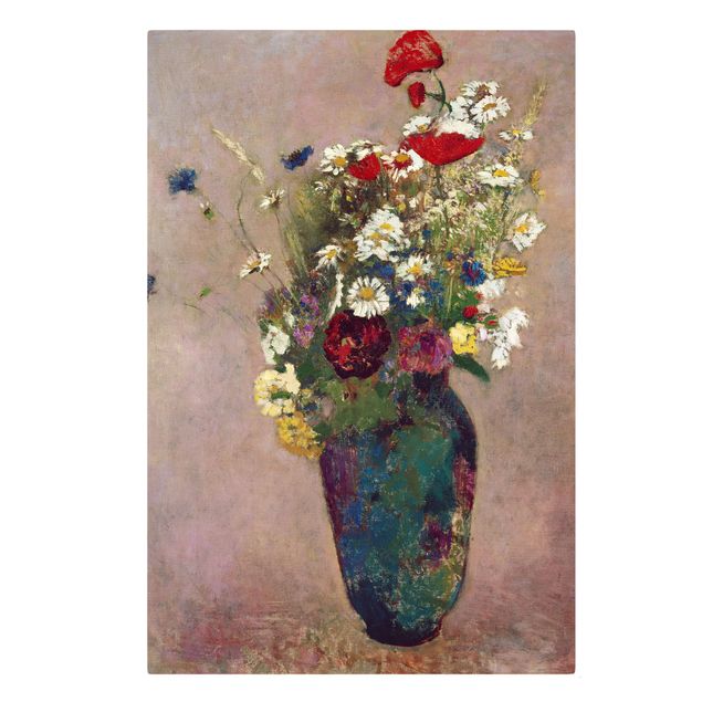 Konststilar Odilon Redon - Flower Vase with Poppies