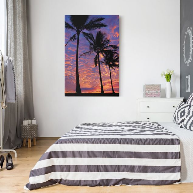 Canvastavlor karibien Palms