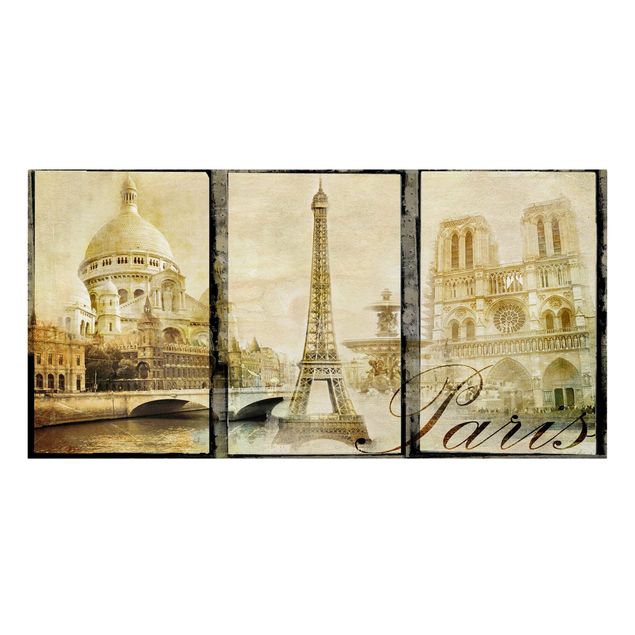 Tavlor arkitektur och skyline Paris Mon Amour