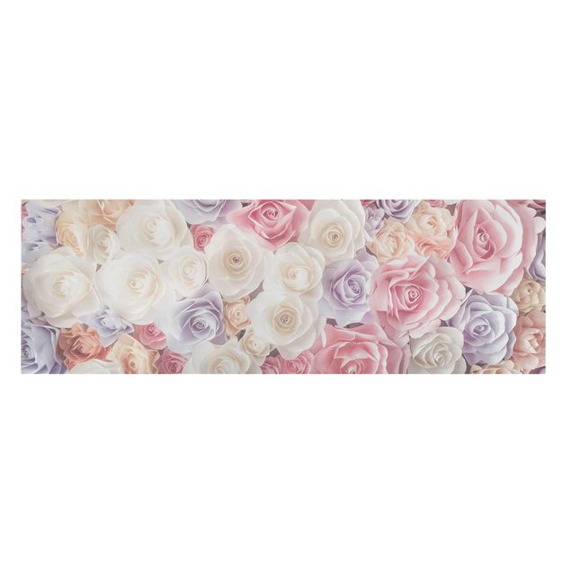 Tavlor blommor  Pastel Paper Art Roses