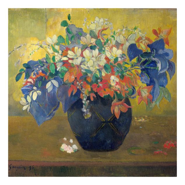 Canvastavlor blommor  Paul Gauguin - Flowers in a Vase