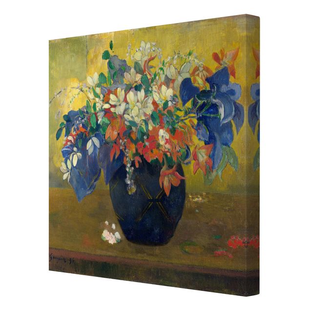 Tavlor blommor Paul Gauguin - Flowers in a Vase
