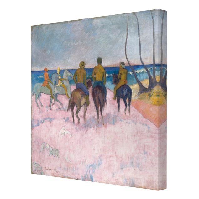 Canvastavlor konstutskrifter Paul Gauguin - Riders On The Beach