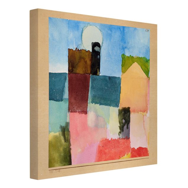 Canvastavlor konstutskrifter Paul Klee - Moonrise (St. Germain)